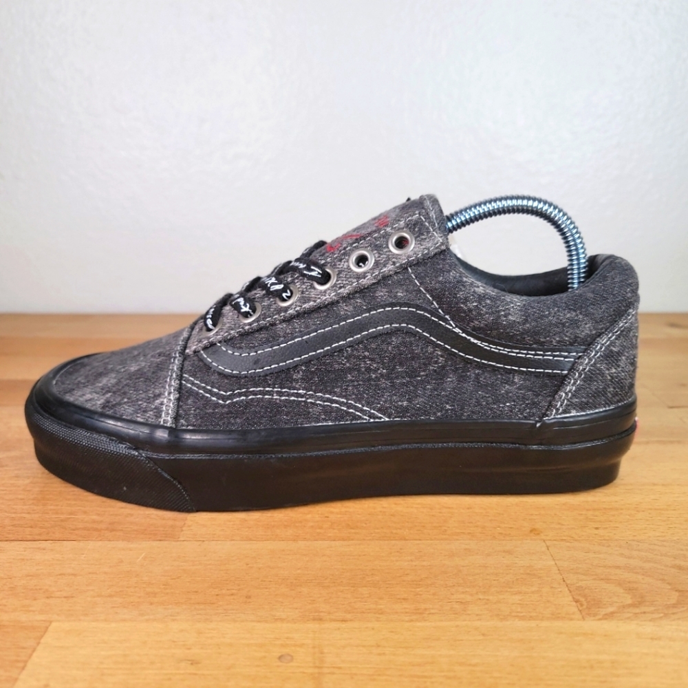Size 5 Men 6.5 Women VANS OG Old Skool LX x Raised By Wolves Acid Wash Denim Bg3